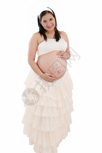 投标产前美丽的怀孕妇孩子图片