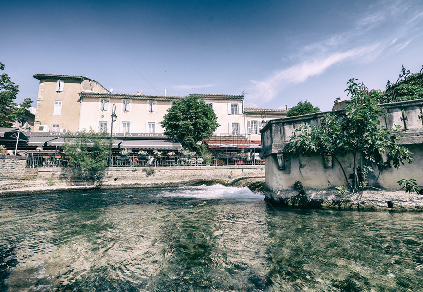 场景这座城市是普罗旺斯的著名景点在普罗旺斯Provence沃克吕兹索尔格图片