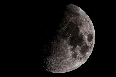 陨石系统领域月亮关闭时显示球表面的细节月亮图片