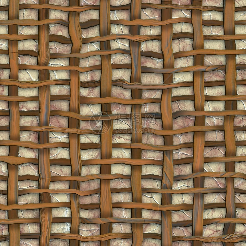 镶嵌3D结合木本底瓷砖配有独特颜色材料型式和纹理的木本底瓷砖头生成的图片