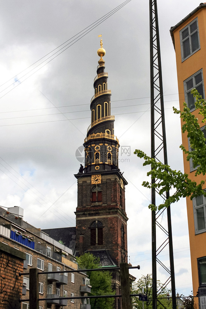 建筑学207年柯克丹麦哥本哈根207年5月7日VorFrelserskirke的看法我们救世主教堂图片