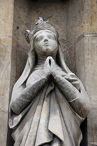 欧罗巴灵圣拉德贡雕像日耳曼lrsquoAuxerrois教堂巴黎拉德贡图片