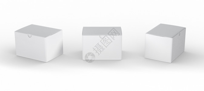 广告电子的袖珍白色空包装箱带有剪切路径软件电子设备医疗或保健等各种产品模板的白箱包装xA插画