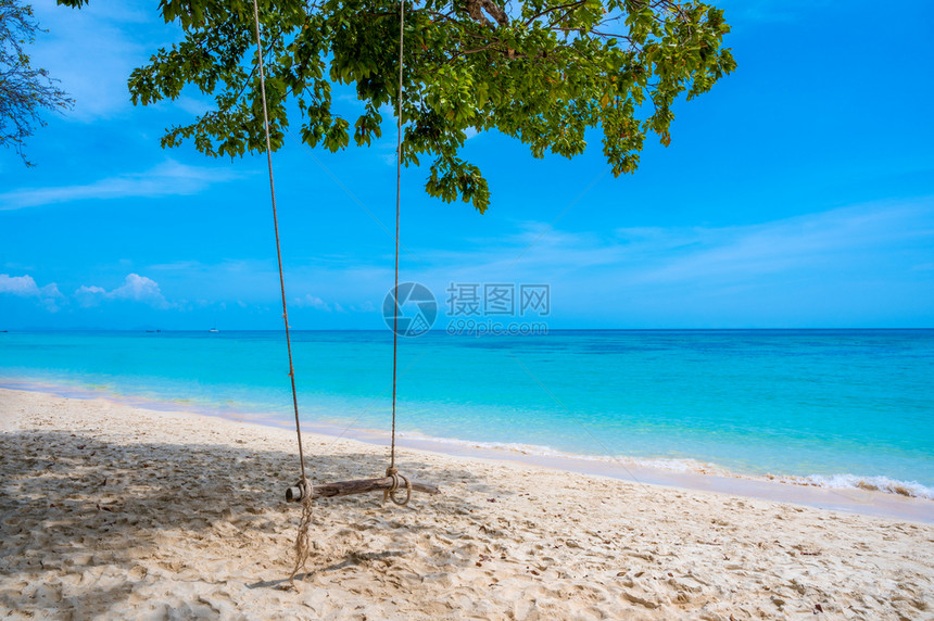 海旅游深蓝色美丽泰国克拉比赖亚洲假期图片