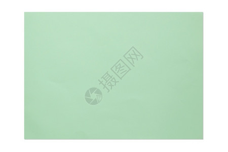 绿色空白4A纸在色背景上孤立正方形提醒软垫图片