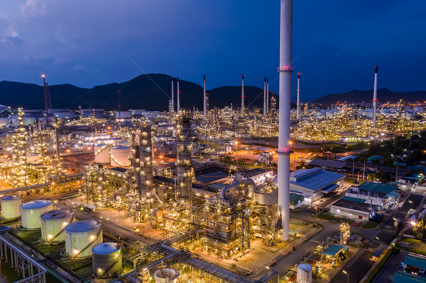 泰国深川邦的石油与天然气生产工厂图片