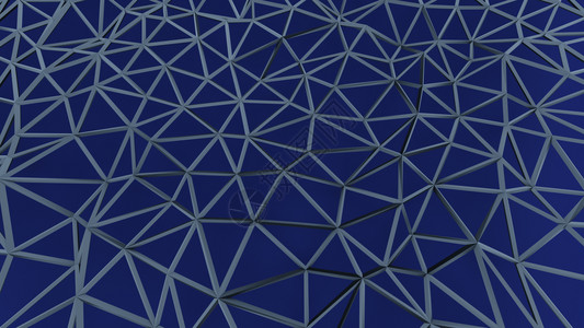 3dBLUE抽象晶底三角纹理壁纸宽广全景等3d国际法几何的炉排材料图片