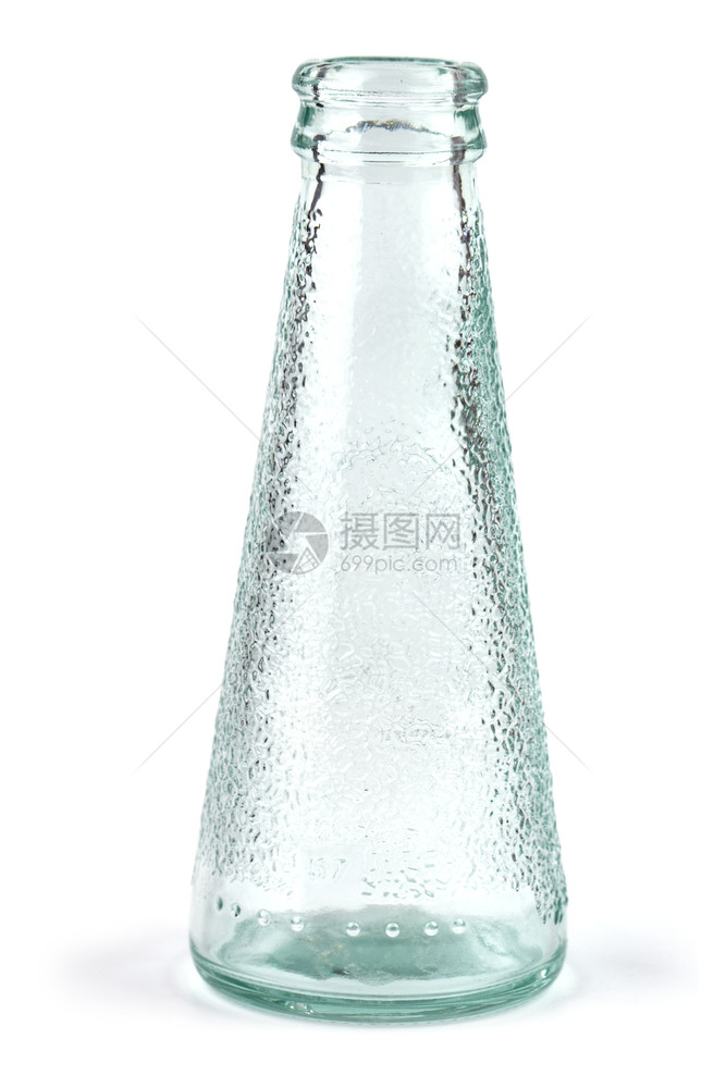 糖浆单身的孤立在白色背景上的老式玻璃瓶白色背景上孤立的老式玻璃瓶干净的图片