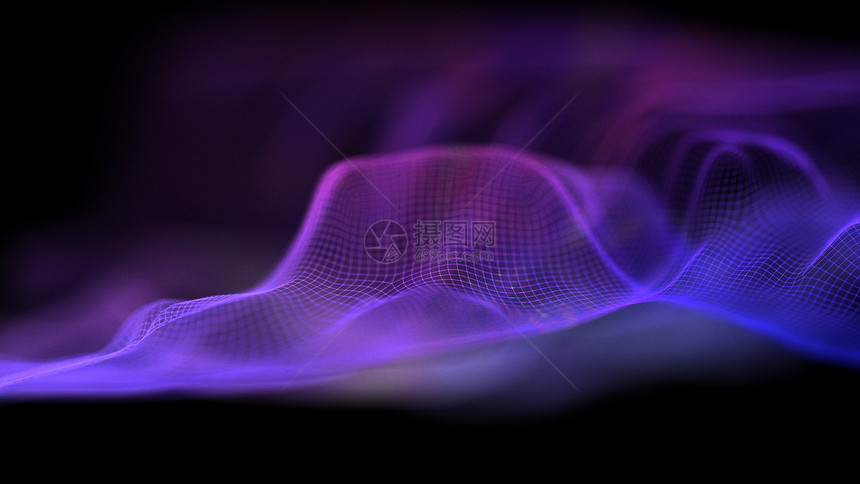 抽象的信息科技背景紫色网络科技背景大数据霓虹透视网络科技波声3d渲染网络紫色科技背景大数据霓虹透视科技紫色网络科技波声二进制图片
