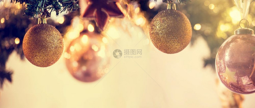 圣诞节装饰背景横幅Holidays装饰空间供有色文字的黄金装饰场所圣诞服背景横幅Holidays装饰空间供文字使用卡片星庆典图片