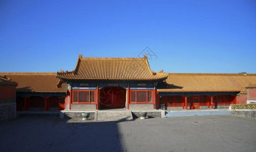 北京紫禁城庙宇会堂屋顶建筑学宗教图片