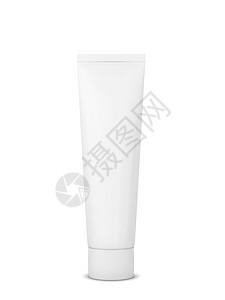 广告皮肤护理白色背景上孤立的空白化妆品管包装模型3d插图Name健康图片