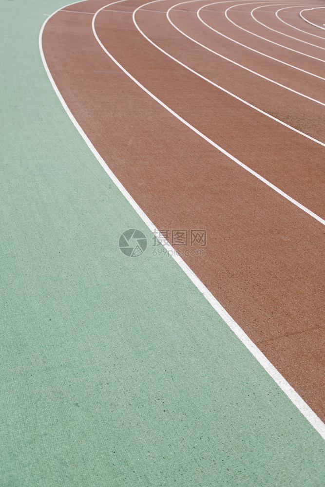 曲线轨户外运动个人有氧的细节种族界体育场图片