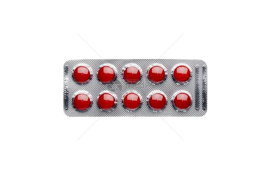 一盒红色药片图片