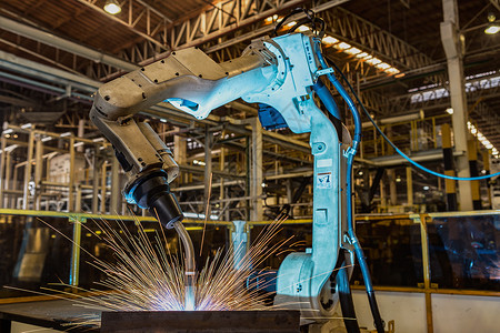 自动化工业机器人是汽车厂的试运行新程序车辆机械图片