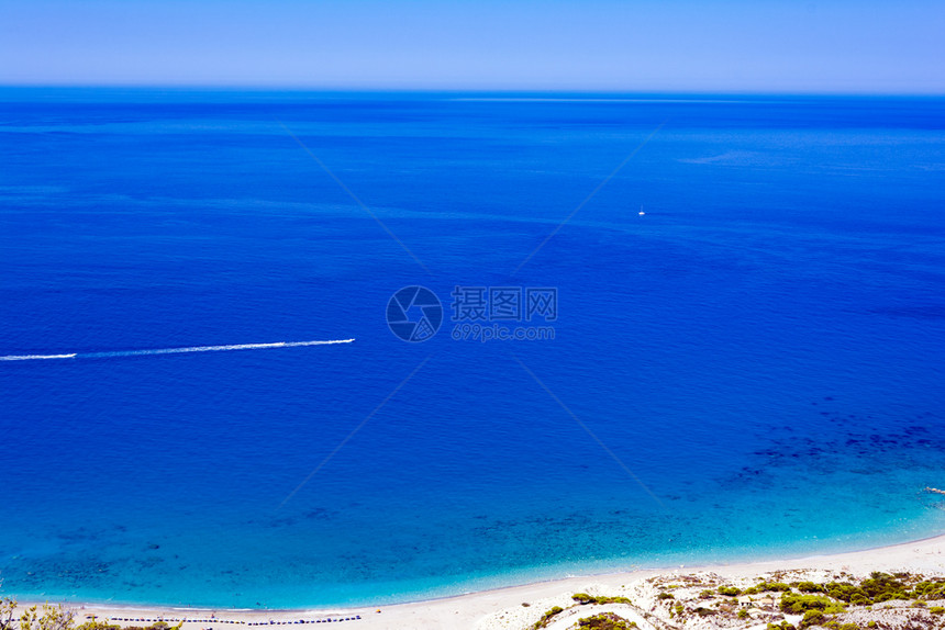 希腊列夫卡达岛美景顶端海滩希腊列夫卡达岛美景顶端海滩洋最佳浪图片