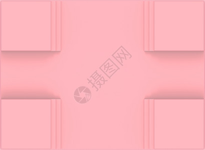 3d制作甜软粉红广场艺术壁架背景门厅场介绍图片