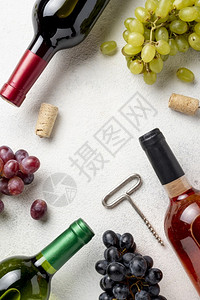 框架酒瓶葡萄空白的装饰风格菜单图片