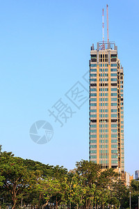 行业活动正在建造的带有起重机高型建筑摩天大楼图片