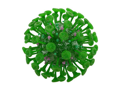 绿色病毒背景图片