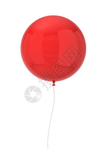 白色背景上孤立的飞行圆环气球3d插图喜庆的惊使成为图片