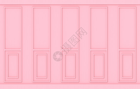 优雅的空白活3d提供奢侈品甜软粉红色古典经木板壁背景图片