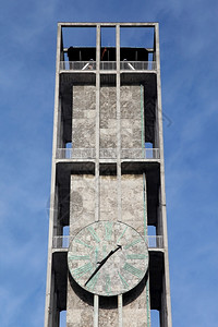 北欧的倒数如画丹麦奥胡斯市政厅时钟图片