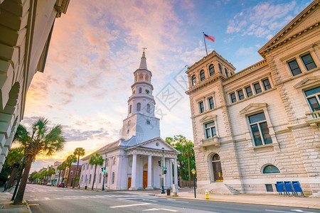 城市美国南卡罗来纳州Charleston市中心城区历史的图片