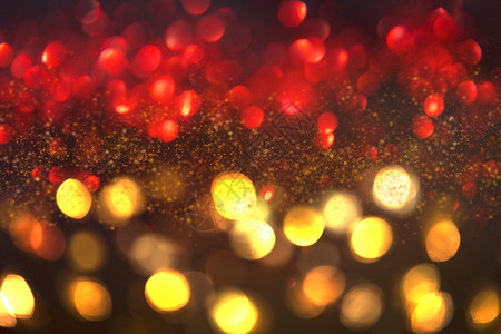 金光圣诞节日会背景摘要闪亮与bokeh的金色亮光相交织闪耀有质感的优图片