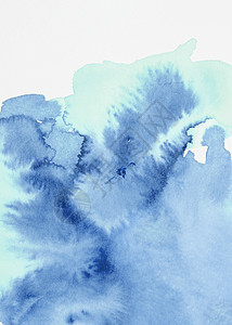 海水彩收藏解析度高的蓝色混合水彩纹身背景设计图片