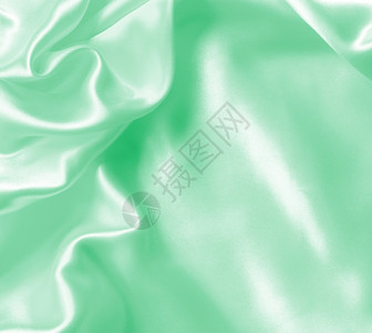 自然感平滑优雅绿色丝绸或纹质可用作背景缎背景图片