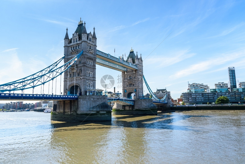 目的地泰晤士河上塔桥的视图伦敦英国旅游城市景观图片