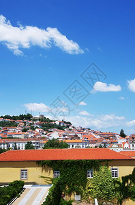 葡萄牙语老的贝拉区域CasteloBranco观点屋顶图片