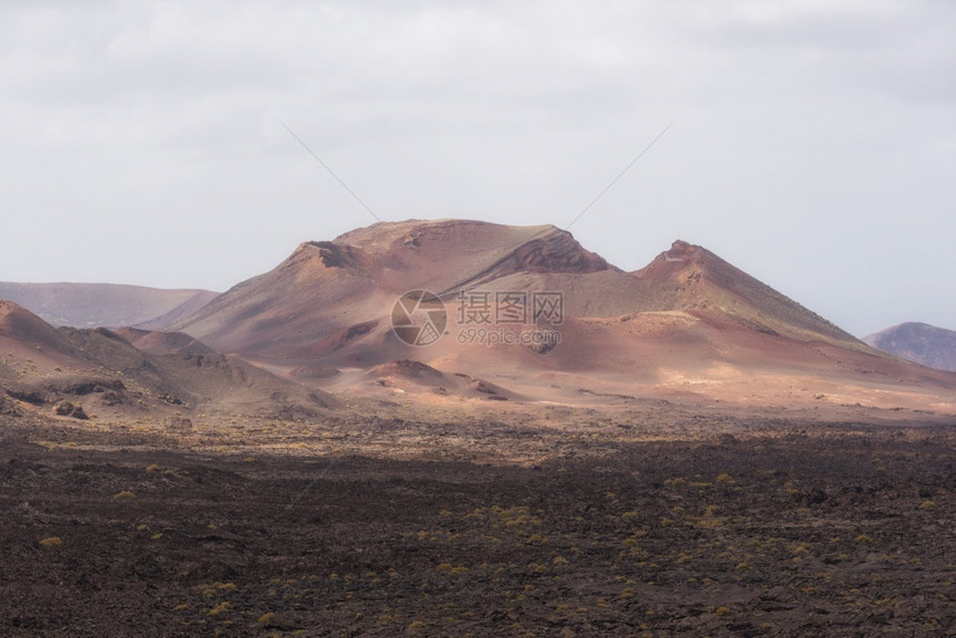 自然西班牙加那利群岛兰萨罗特蒂曼法亚火山公园地质学旅行图片