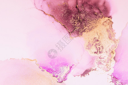 薰衣草抽象的紫色纸上大理石液体水墨艺术画的粉红金抽象背景高质量纸张纹理上的原始艺术品水彩酒精墨画的图像纸上大理石液体水墨艺术画的背景图片