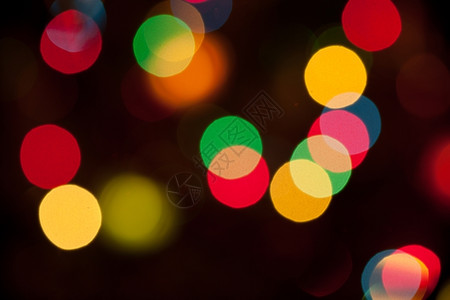 喜庆的模糊黑色明亮彩多圣诞节灯光抽象背景图片