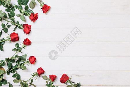 浪漫的岩石衬套躺着半圆形的玫瑰花图片