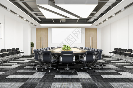 休息室3d在高楼办公大上提供商务会议室办公白色的图片