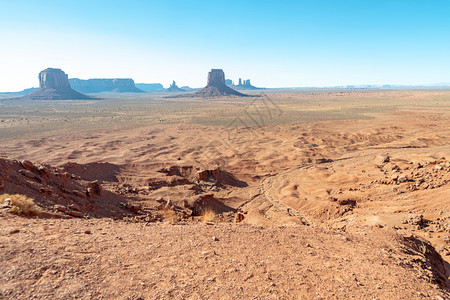 美国人旅游古迹谷红岩夏日明亮的美国西方图片