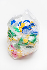 环境的资源装满塑料盖袋的封准备回收再生循环概念气候图片