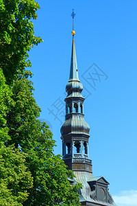 大教堂塔拉脱维亚里加圣彼得斯克教堂历史图片
