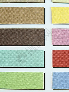 编织棉布观察样本的颜色调纤维图片