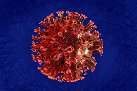 微流控Corona说明关于蓝底背景的covid193D病图例的腐蚀和传播感染流关心设计图片