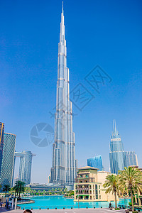 乐1夏阿拉伯联合酋长国迪拜20年月1日迪拜BurdjKhalifa背景是摩天大楼夏浪漫的有趣背景
