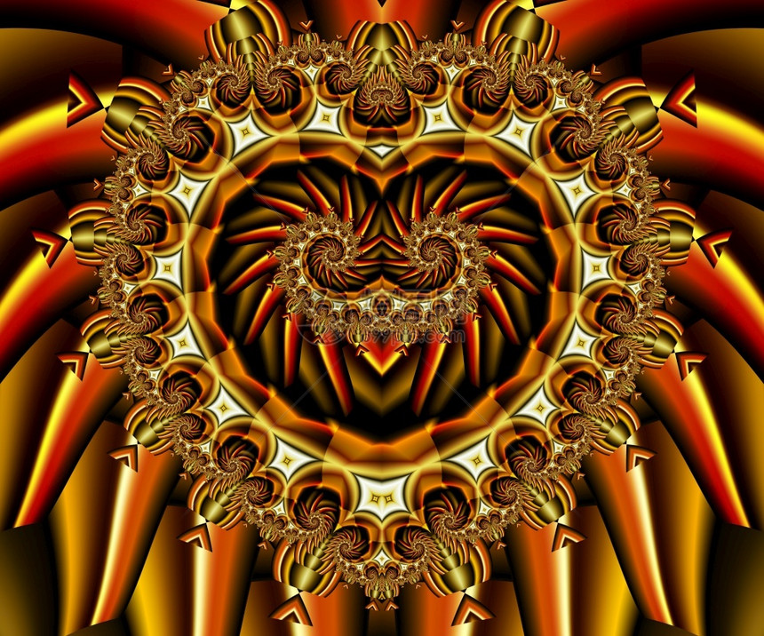 曼陀罗有创造力的几何计算机生成了抽象多彩的分形艺术作品用于创设计艺术家庭装饰和娱乐计算机生成了抽象多彩的分形艺术作品图片