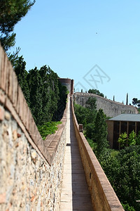 中午古老的场景长的远距角度古老历史背景