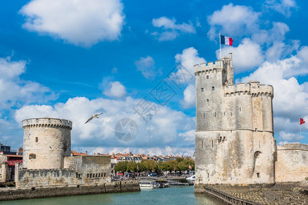 过去的年龄法国拉罗歇尔古老堡垒旧港塔旅游图片
