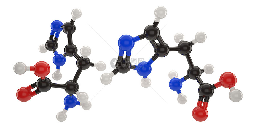 教育渲染带有剪切路径的三维插图具有久丁分子结构代谢图片