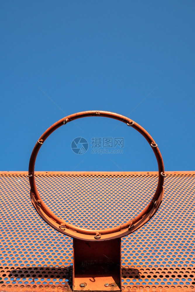 市篮球法庭低角度复制空间校对Portnoy灰色的晴天篮子图片