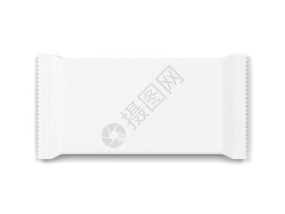 纸巾盒食物白色背景上孤立的空白流程包模拟3d插图饼干商品设计图片